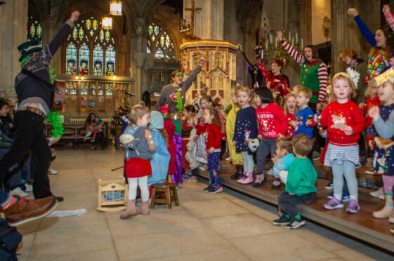 Photographs of Acorns Cirencester Nativity 2023 in the Parish Church.