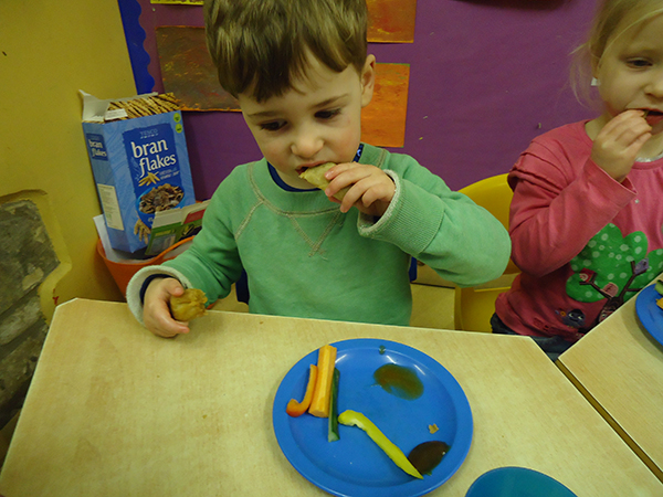 Chinese New Year food at Acorns Nursery School, Cirencester.