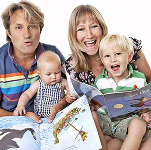 Miles & Helen with their children. Miles & Helen with their children.