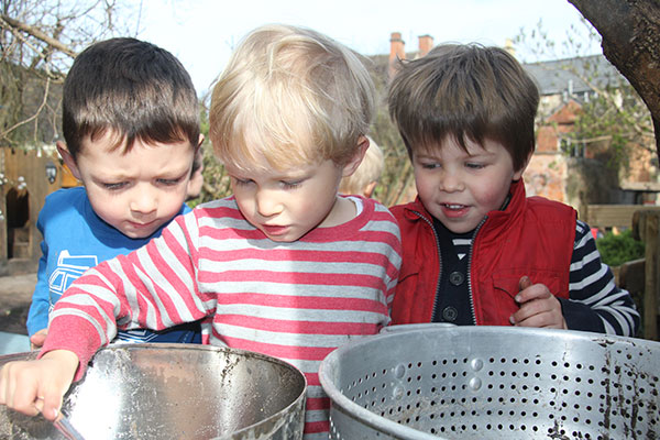 The main garden at Acorns Nursery School Cirencester