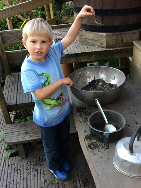 The main garden at Acorns Nursery School Cirencester