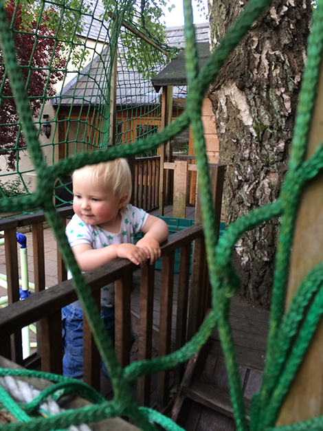 Feeding the lambs in the garden at Acorns Nursery School Cirencester