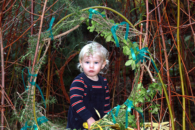 The Willow House in the garden at Acorns Nursery School Cirencester